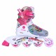 Action Doly Kids' Adjustable Roller Doly Wheels Illuminated - Pink