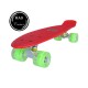 Penny board Mad Cruiser LED ABEC 7 wheels - red