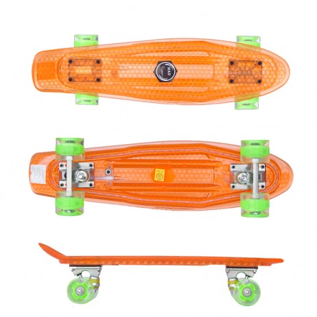 Penny board Mad Cruiser Full Led-oranj