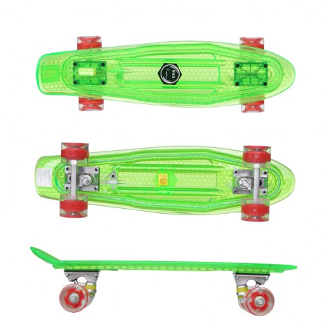 Penny board Mad Cruiser Full Led-verde