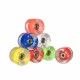 Light Up Penny Board Wheel ABEC 7 yellow-2 pieces