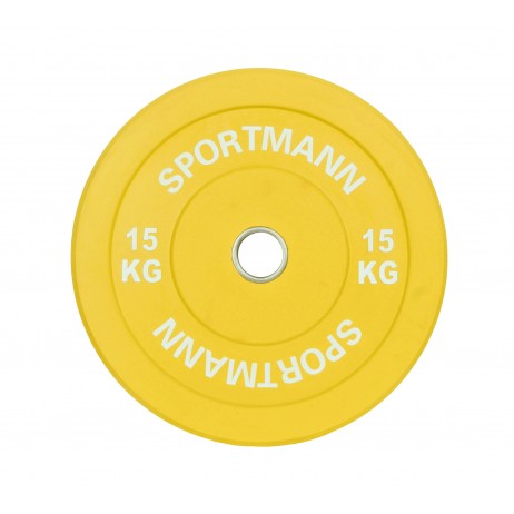 Disc Greutate Cauciuc SPORTMANN - 15 kg / 51 mm