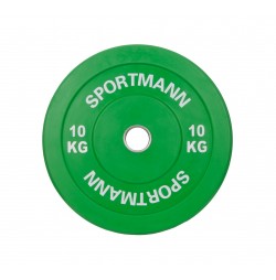 Disc Greutate Cauciuc SPORTMANN - 10 kg / 51 mm