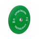 Weight Rubber Bumper Plate SPORTMANN - 10 kg / 51 mm - Green