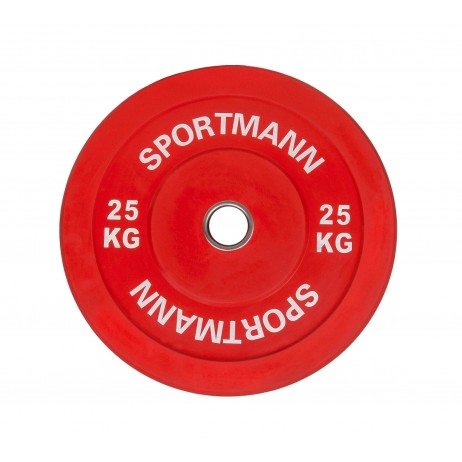 Disc Greutate Cauciuc SPORTMANN - 25 kg / 51 mm