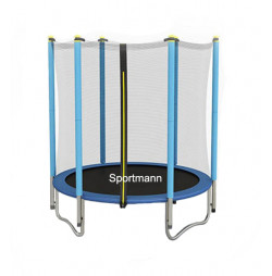Trambulina si plasa de siguranta Sportmann 140 cm-albastra