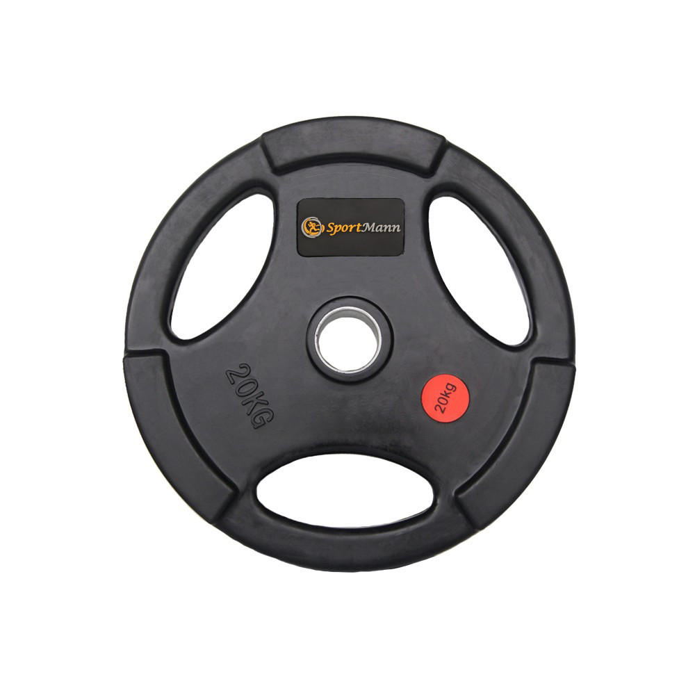 Rubber-coated Sportmann Delux 20kg/51mm Weight
