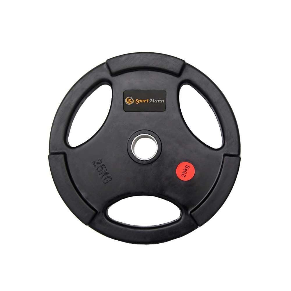 Rubber-coated Sportmann Delux 25kg/51mm Weight