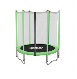 Trambulina si plasa de siguranta Sportmann 140 cm-verde