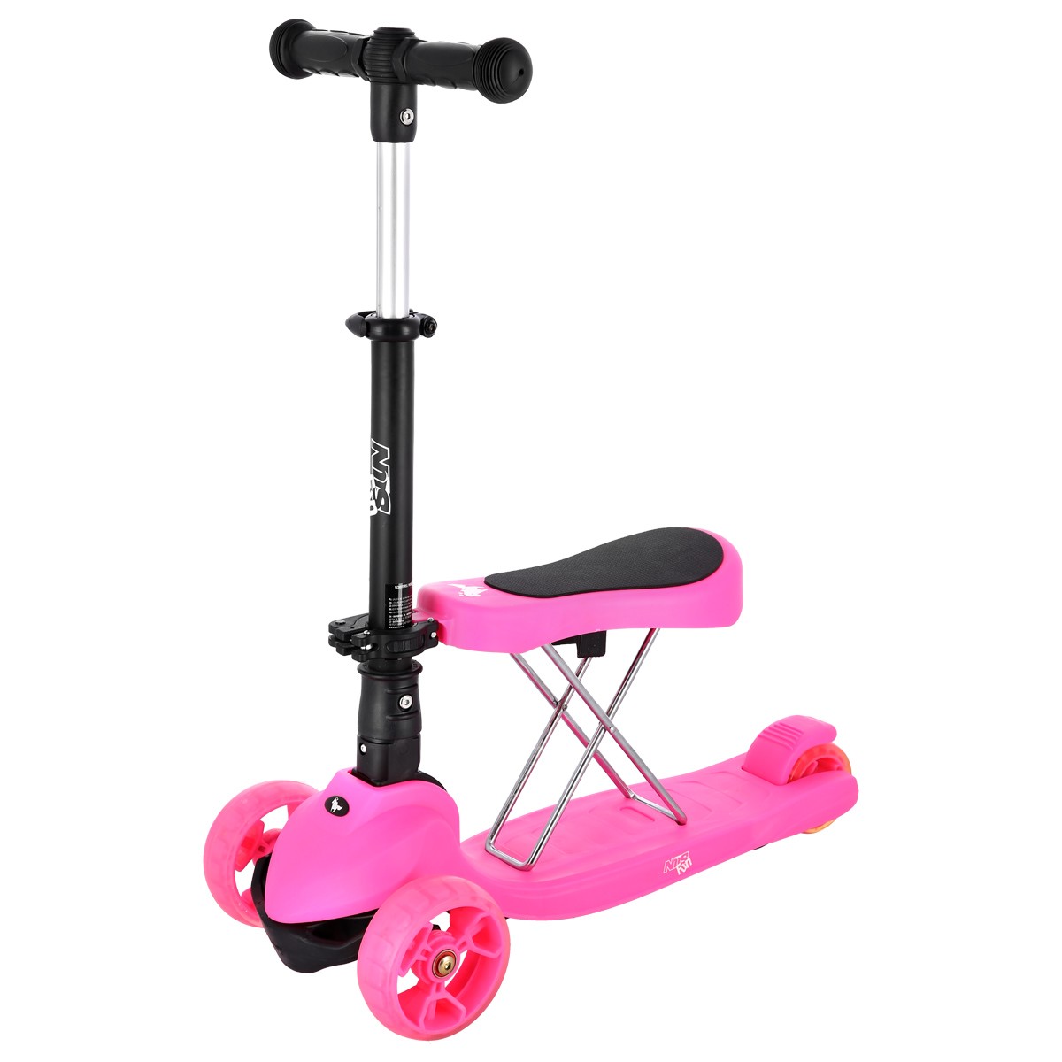 Nils Fun HLB12 2in1 scooter, 120 mm, Pink