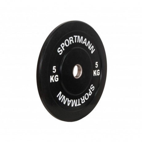 Disc Greutate Cauciuc SPORTMANN - 5 kg / 51 mm