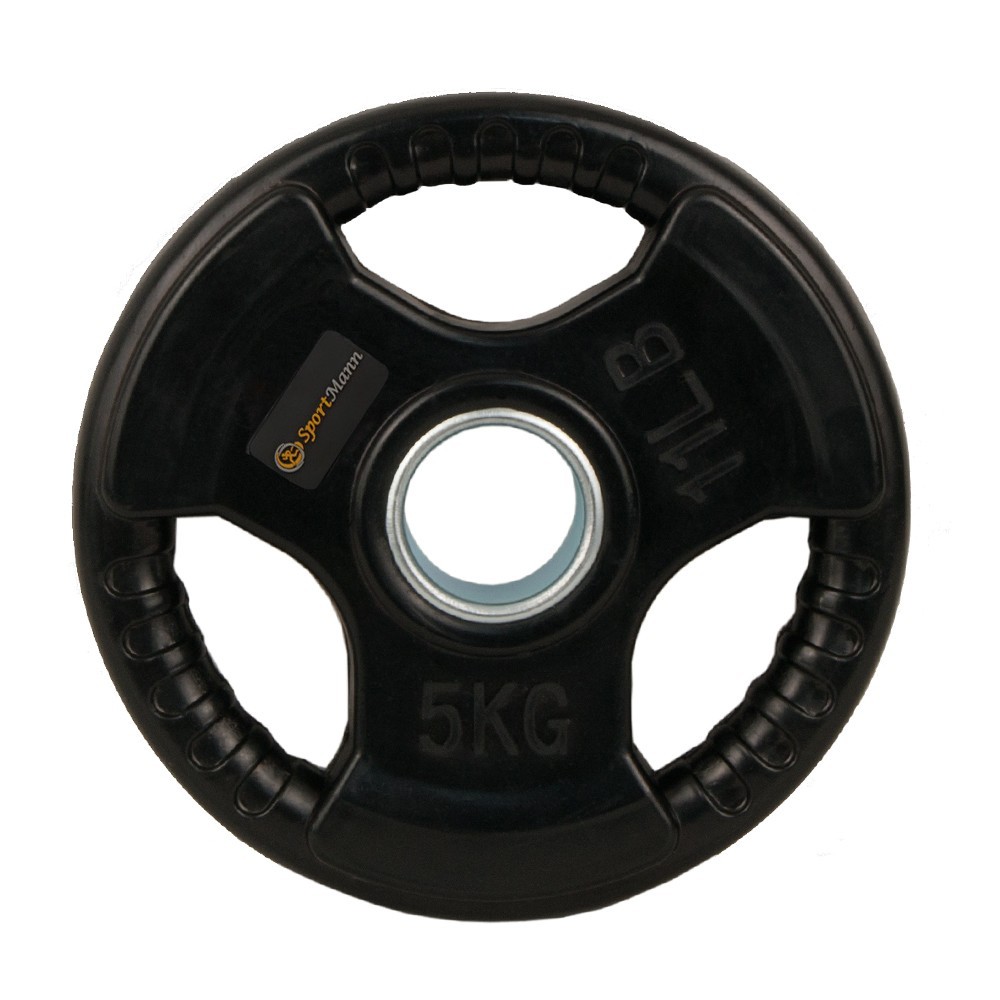 Rubber Coated Weight Plate Sportmann 5kg/51mm