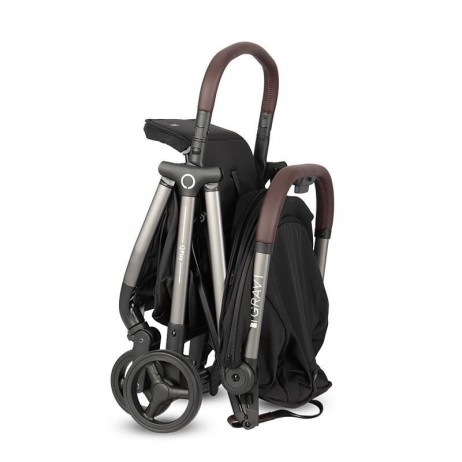 Carucior sport Qplay GRAV cu pliere cu o singura mana, Negru