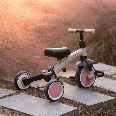 Tricicleta evolutiva pliabila Qplay STAGER Roz