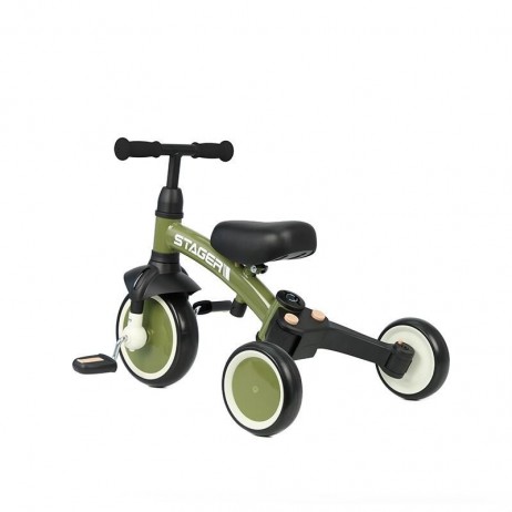 Tricicleta evolutiva pliabila Qplay STAGER Verde