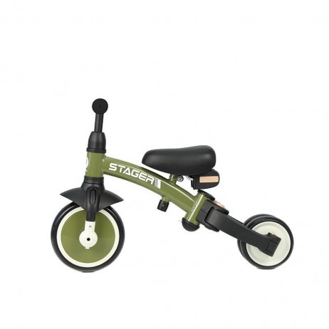 Tricicleta evolutiva pliabila Qplay STAGER Verde