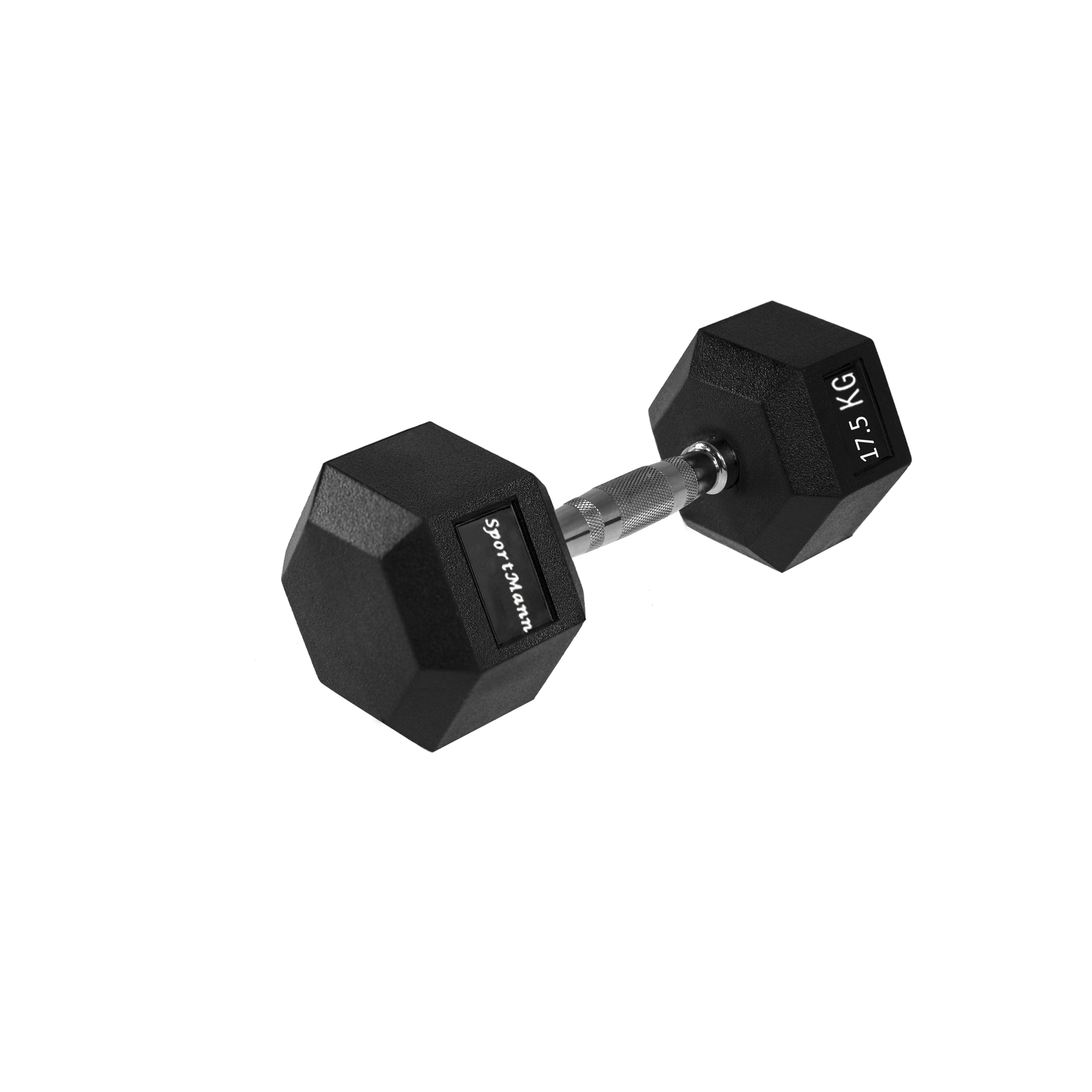 Шестоъгълен дъмбел 17.5 кг Sportmann