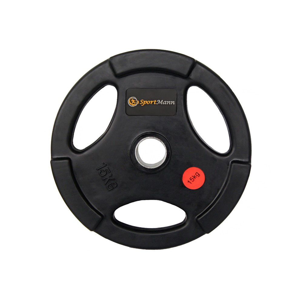 Гумирана тежест Sportmann Deluxe 15 кг/ 51 мм