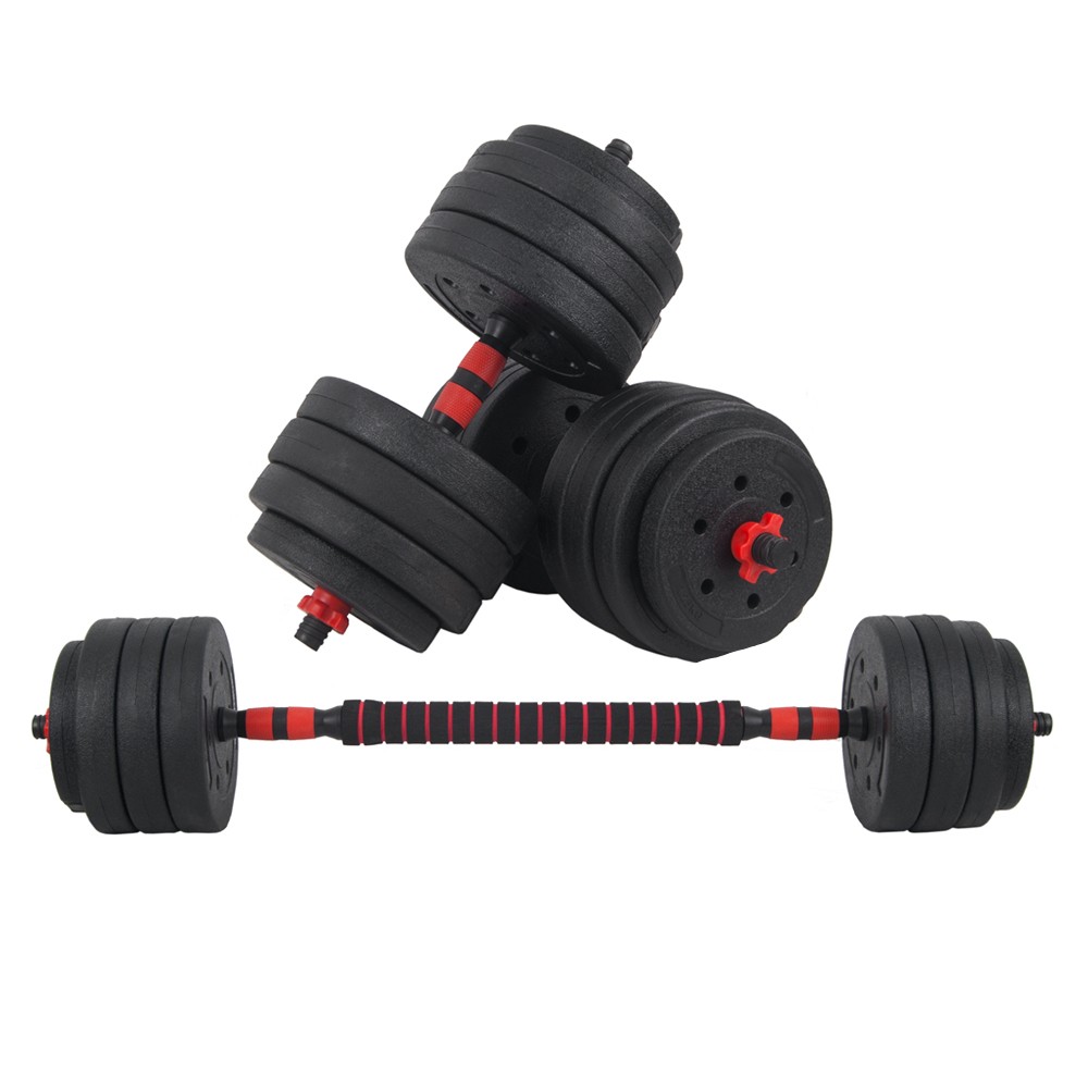 Комплект дъмбели и гири SPORTMANN SHG07, 40 кг, Черен, Червен