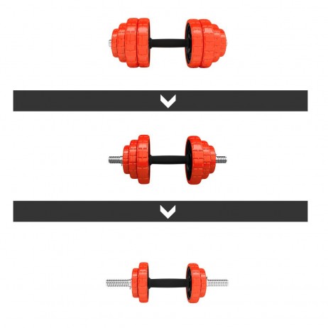 Set Haltera si Gantere Reglabile HMS SGGX30 30 kg