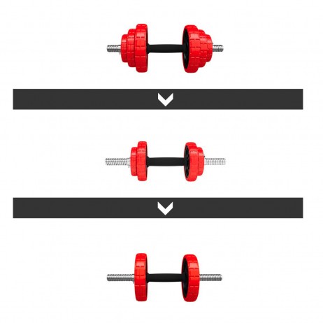 Set Haltera si Gantere Reglabile HMS SGGX20 20 kg