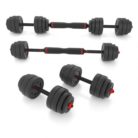 Set Haltera si Gantere HMS SGX140 PRO 6in1 40kg