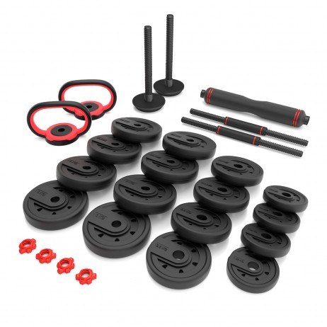 Set Haltera si Gantere HMS SGX140 PRO 6in1 40kg