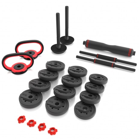 Set Haltera si Gantere HMS SGX120 PRO 6in1 20kg