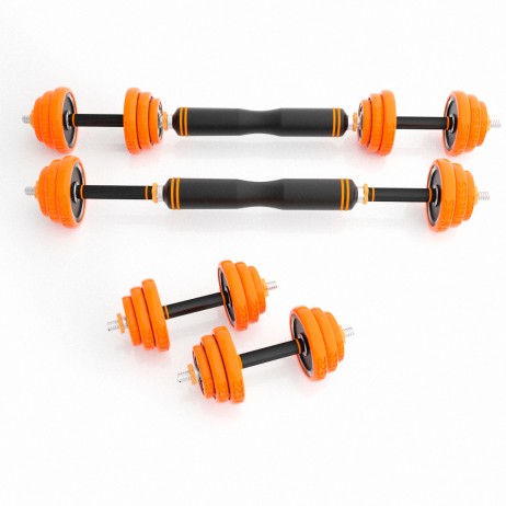 Set Haltera si Gantere HMS SGZ220 PRO 6in1 20kg