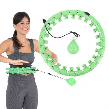 Set Cerc Hula Hoop cu Greutate HMS HHW01 si Centura Talie BR163