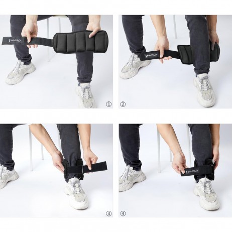 Săculeţi cu greutăți pentru incheieturi si glezne ONK01 HMS, 2 x 0.5KG