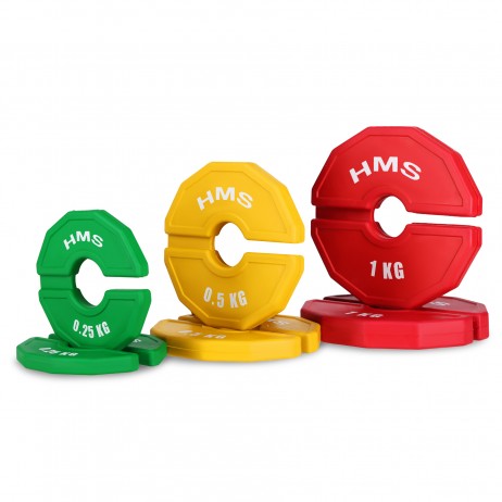 Set greutati cauciucate HMS TSN100 2x1 kg/35 mm