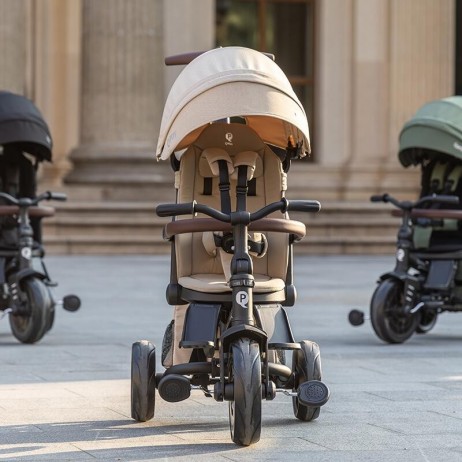 Tricicleta ultrapliabila Qplay Comfo Max Bej