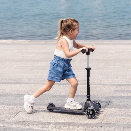 Trotineta pliabila Qplay Sparkling, Negru