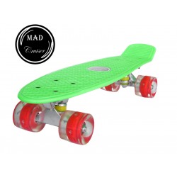 Penny board Mad Cruiser cu roti LED ABEC 7-verde