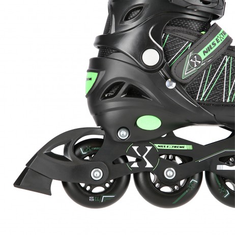 Role Reglabile 2in1 Nils Extreme NH11912A Negru/Verde