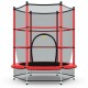 Τραμπολίνο και δίχτυ ασφαλείας Sportmann 140 cm, κόκκινο