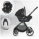 Carucior modular 4in1 Coccolle Serry Jet black cu Scoica auto iSize Coccolle Knox Black si Baza isofix iSize Coccolle Knox