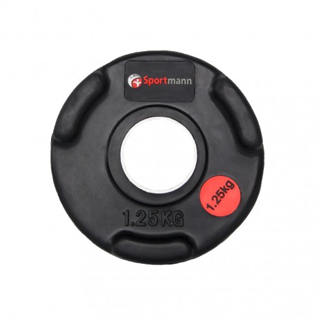 Sportmann Greutate cauciucata cu maner 1.25kg/51mm