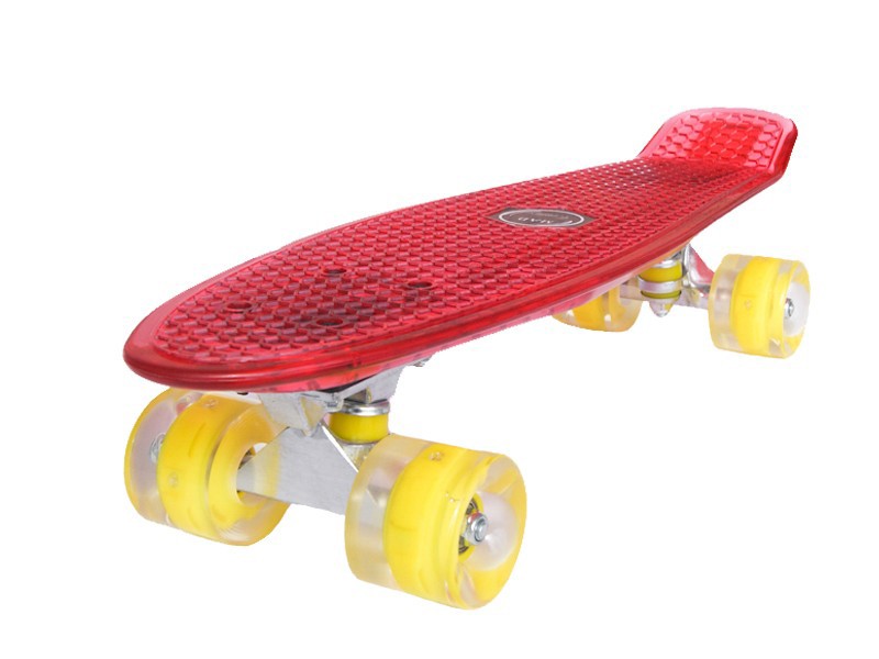 Penny board Mad Cruiser Full LED ABEC 7-piros