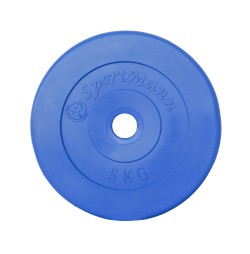 PVC súlyzótárcsa 5kg/31mm Sportmann, Kék