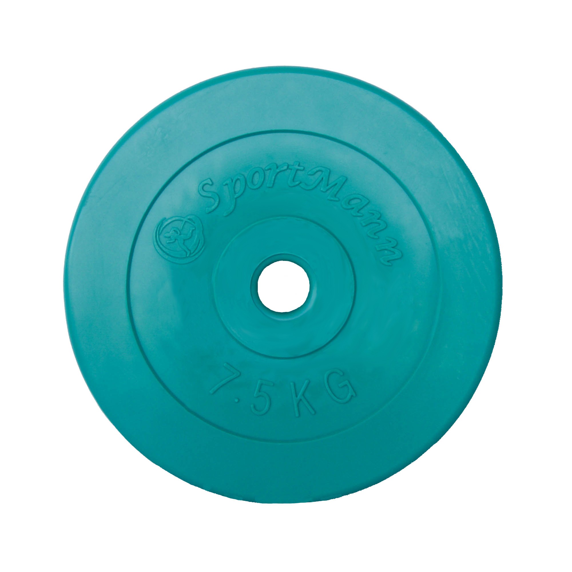 PVC súlyzótárcsa 7.5kg/31mm Sportmann, Zöld