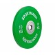 Súlytárcsa gumírozott Bumper Plate SPORTMANN 10kg/51mm – Zöld