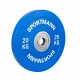 Súlytárcsa gumírozott Bumper Plate SPORTMANN 20kg/51mm – Kék