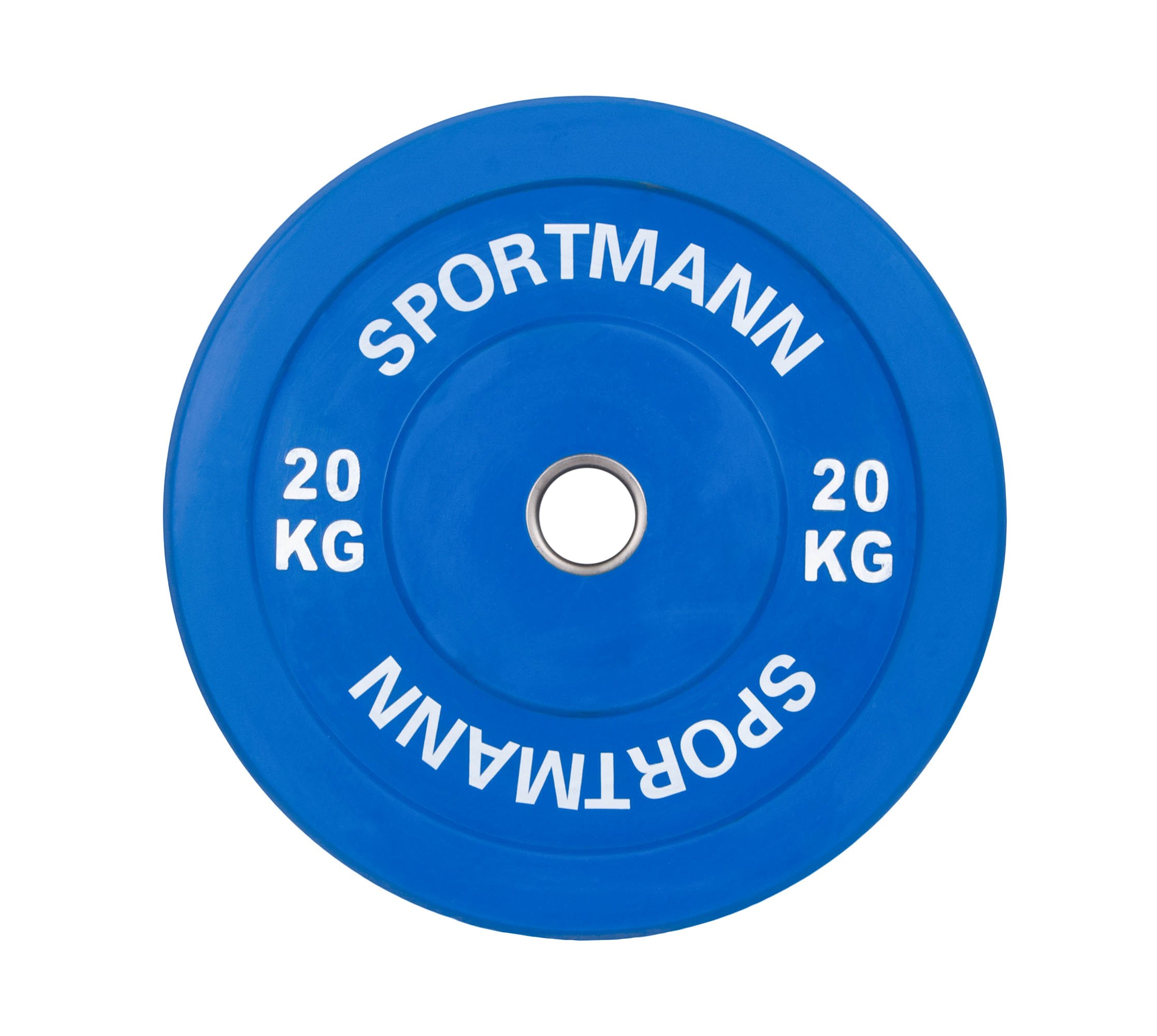 Súlytárcsa gumírozott Bumper Plate SPORTMANN 20kg/51mm- Kék