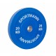 Súlytárcsa gumírozott Bumper Plate SPORTMANN 20kg/51mm- Kék