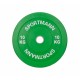Súlytárcsa gumírozott Bumper Plate SPORTMANN 10kg/51mm- Zöld