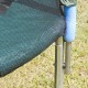 Trambulin és biztonsági háló 244 cm, zöld