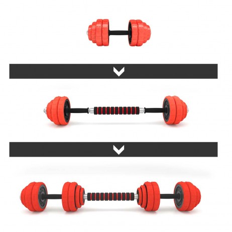 Set Haltera si Gantere Reglabile HMS SGGX30 30 kg