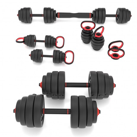 Set Haltera si Gantere HMS SGX140 PRO 6in1 40kg